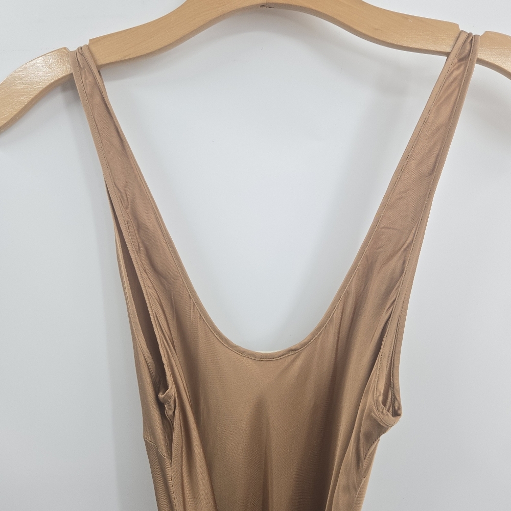 L'AGENCE‎ Akiya Satin Slip Dress Coco Brown Bias Cut Midi XS Tall - Picture 12 of 14